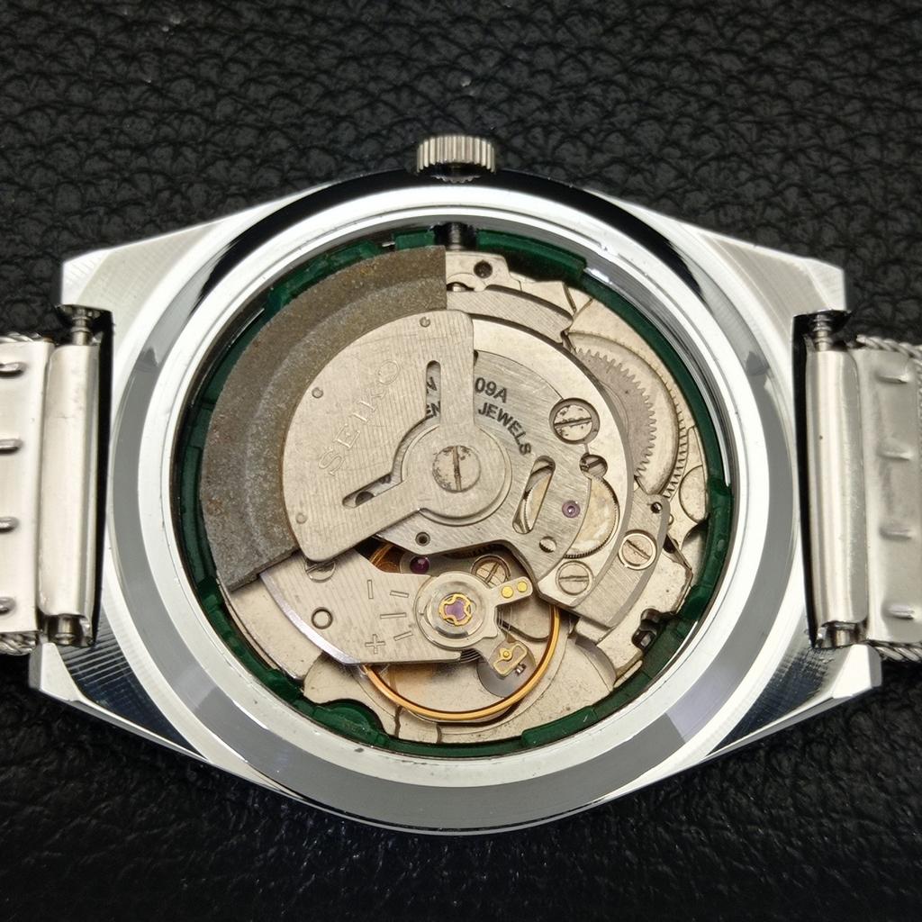ВОССТАНОВЛЕННЫЕ ВИНТАЖНЫЕ МУЖСКИЕ ЧАСЫ SEIKO 5 AUTOMATIC JAPAN С ЗЕЛЕНЫМ ЦИФЕРБЛАТОМ a434687-2