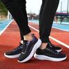 Женские спортивные туфли Flyknit, повседневные сетчатые дышащие одинарные туфли, кроссовки со шнуровкой спереди, легкие кроссовки для бега 36-40