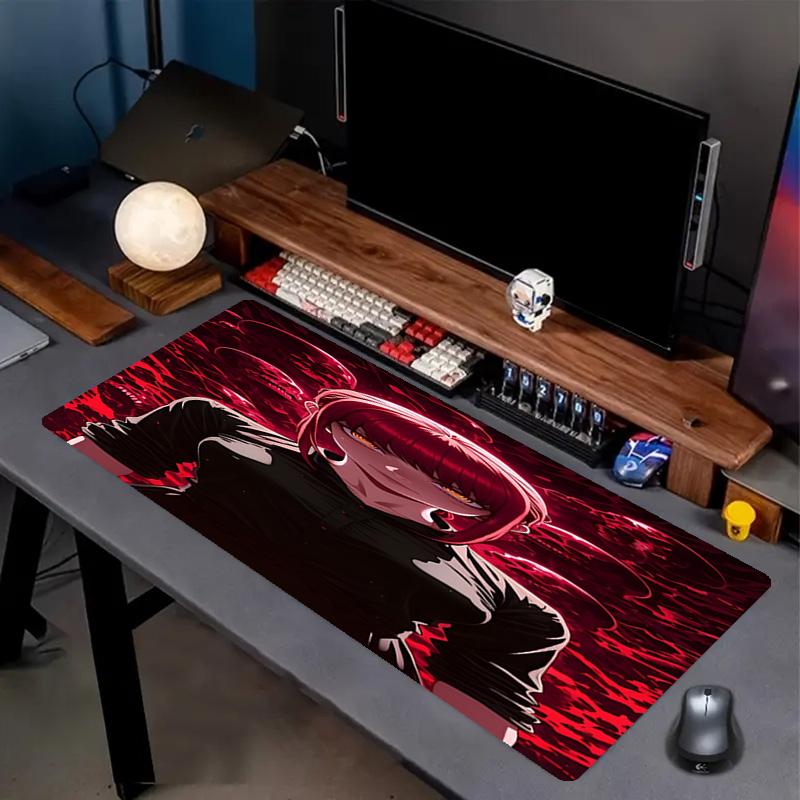 Makima Chainsaw Man Print Mouse Pad, Anti‑Slip Desktop keyboard Mat, for PC Laptop Gaming Working Daily Use, Cool Festival Surprise Gift