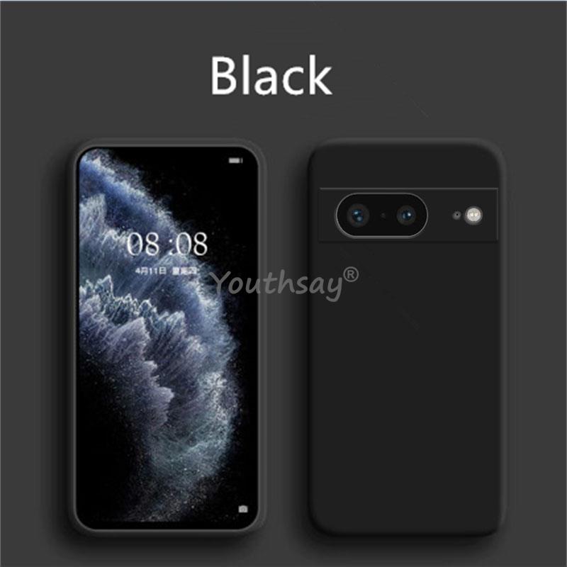 Для Google Pixel 8 жидкий силиконовый чехол Google Pixel 8 Shell Fundas Coque мягкий TPU задний бампер Pixel 8