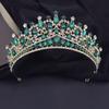 Роскошные розовые хрустальные свадебные короны, королевские диадемы королевы, повязки на голову для девочек, свадебный головной убор для выпускного вечера, диадема для невесты, украшения для волос, аксессуары