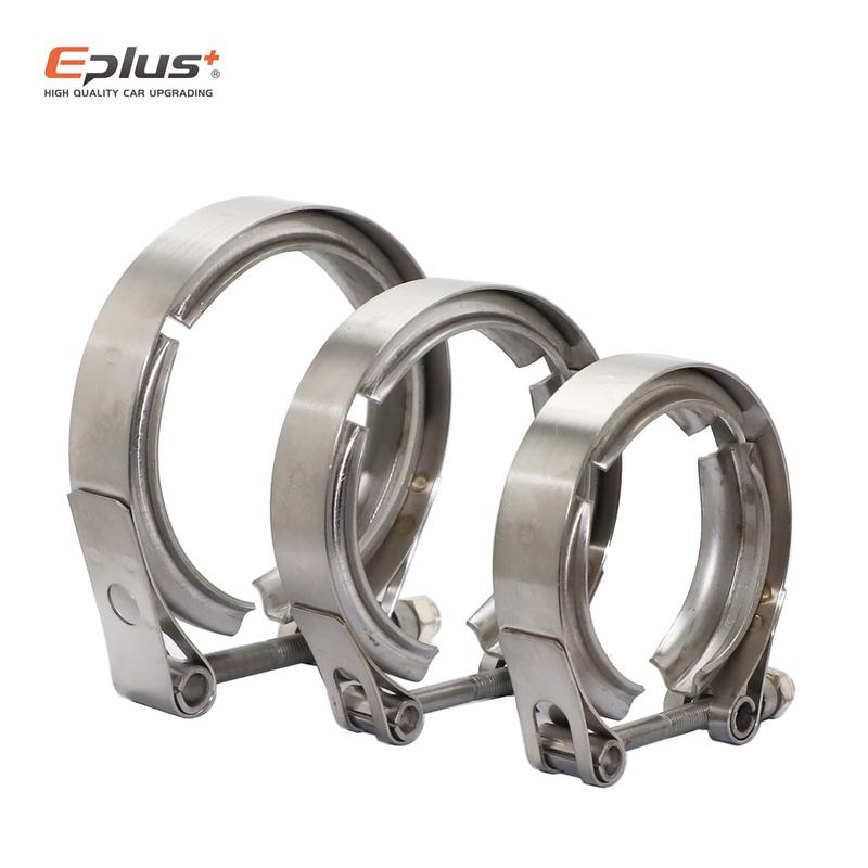 Universal 304 Stainless Steel 1.5~4.5 Inch 51 63 76 mm V Band Clamp Flange Turbo Exhaust Pipe Connector Vband Clamp V Clamps