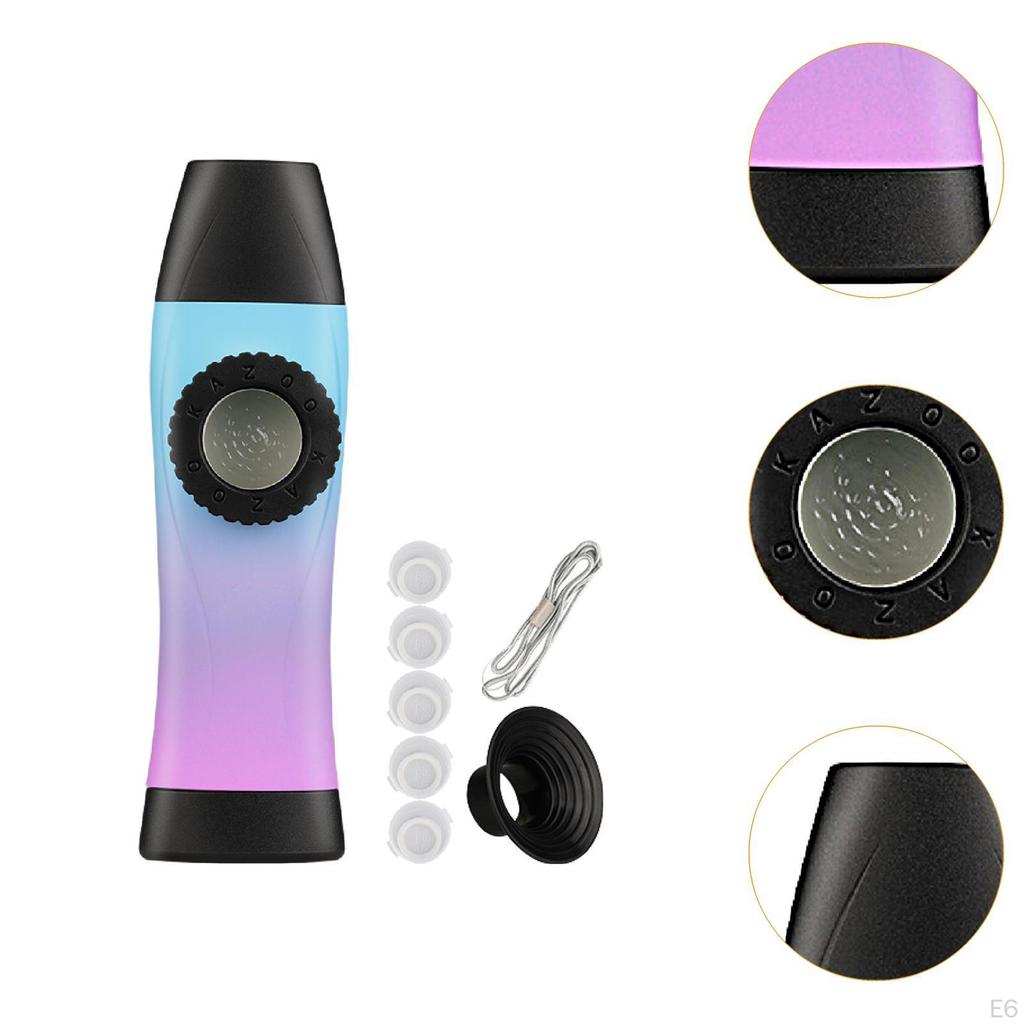 Флейта Kazoo с 5 клавишами, легкая, уникальная, регулируемая, игрушечный музыкальный инструмент для укулеле, скрипки,