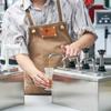 Бутылка с насосом для соусов 2,3 л, ручная, для салата, нержавеющая сталь, съемная, дозатор-насос для кетчупа и соусов, для бара, дома, ресторана, кухни