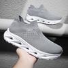 Повседневные спортивные кроссовки с широкой головкой, плетеные, для пар, ленивые туфли на одной педали, мужские сетчатые кроссовки для бега большого размера
