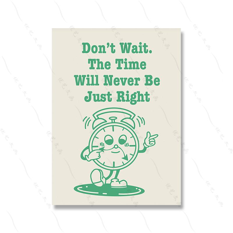 Retro Cartoon Quote Poster Print Funny Trendy Wall Art Cavnas Painting Nursery Modern Abtract Kids Room Home Decor