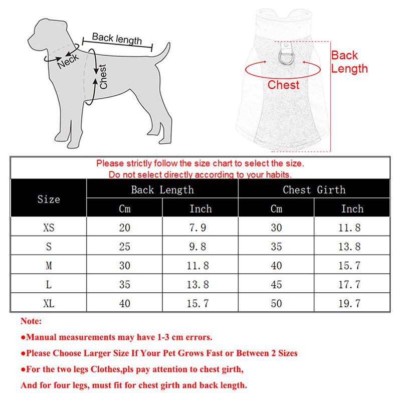 Winter Fleece Pet Dog Clothes Puppy Sweater Cats Vest For Small Medium Dogs Jacket Soft French Bulldog Chihuahua Coat Costume