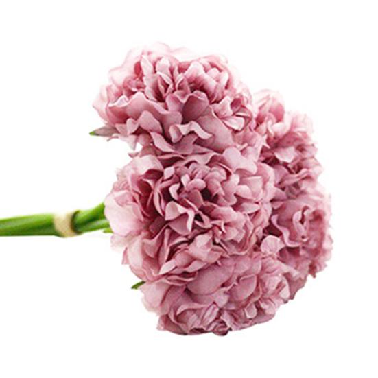 5 глав искусственный пион поддельные цветы свадебный букет свадебный декор гортензии