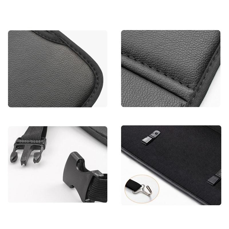 AGTQ2 Car Seat Back Anti-Kick Mat Protector Pad Cover For Skoda Octavia Superb Rapid Kodiaq Karoq Enyaq Vision Yeti Scala Fabia Kamiq