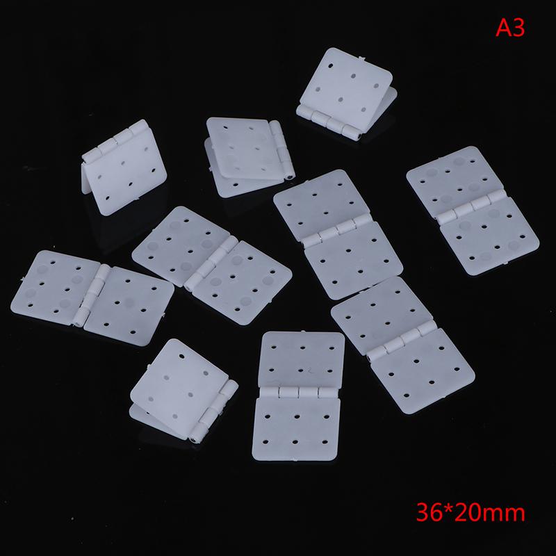 10Pcs White Plastic Hinge Linker Plastic Aircraft Helicopter Quadcopter For RC Airplane