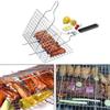 Non Stick BBQ Grilling Basket Stainless Steel Grill Mesh Mat Meat Vegetable Steak Grill BBQ Net Outdoor BBQ Picnic Barbecue Tool