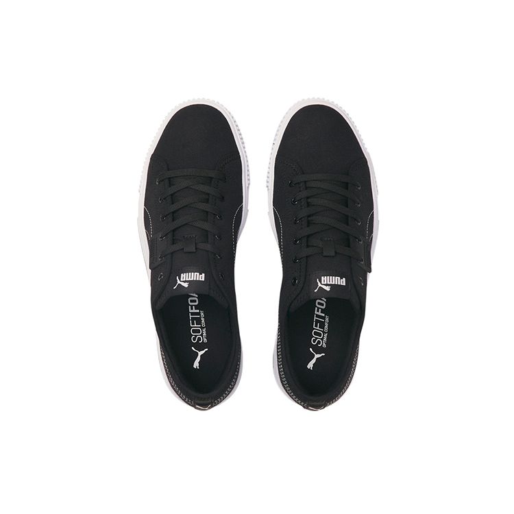 Puma Ever Fs Cv Тканевые Повседневные Низкие Кроссовки Унисекс кроссовки Черный Белый 383865-01