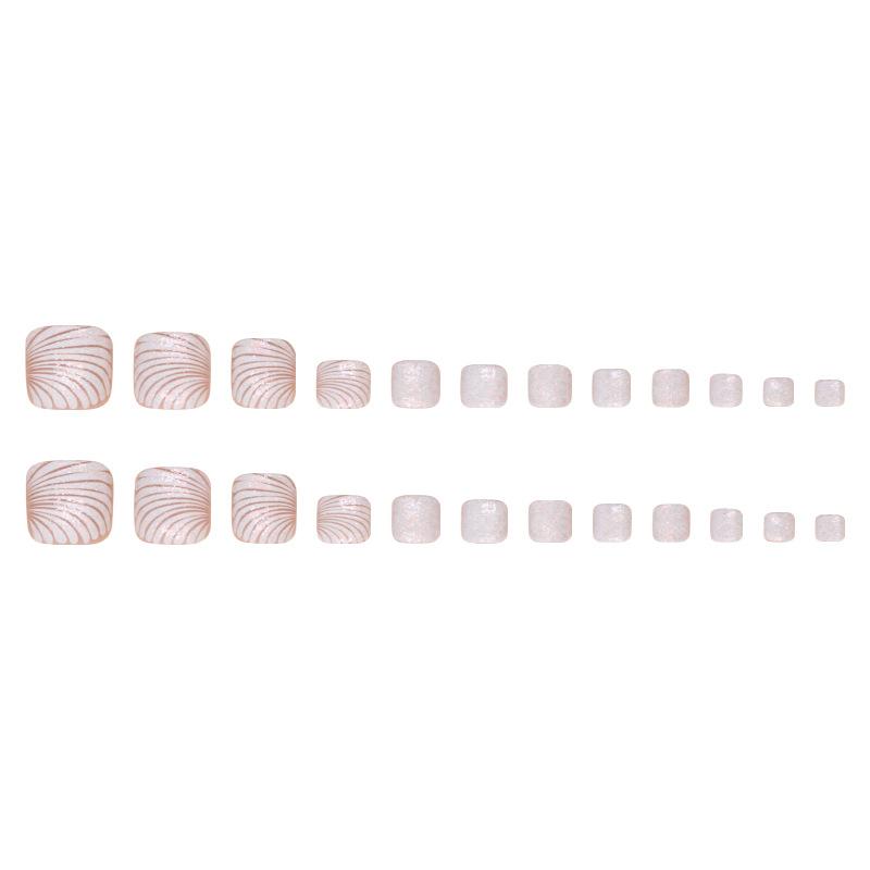 Fine flash nail piece shell pattern wearing nail fine flash removable toenail piece toenail piece nail piece nail patch