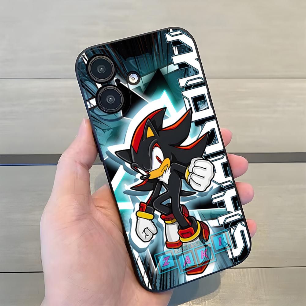 Cartoon S-Sonics Hedgehog Phone Case For Iphone 17 Pro Max 15 16 Pro 14 Plus 13 11 12 Xr X Xs 7 8 SE Plus Back Cover