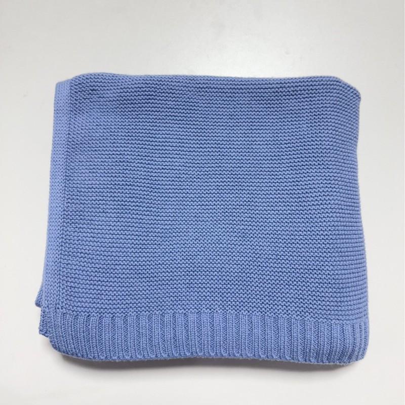 Soft Cotton Knit Baby Stroller Blanket Swaddle Wrap Nap Toddler Sofa Use