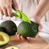 2-in-1 Avocado Slicer Tool - Stainless Steel Fruit Cutter & Pitter with Peeler for Kitchen, Quick Slicing Guacamole Maker Gadget