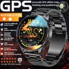 2026Новые Военные Мужские Умные Часы со Встроенной GPS-Картой, AMOLED-Экран, 4 ГБ Памяти, Водонепроницаемость 10 ATM, Альтиметр, Bluetooth-Звонки, Спортивные Умные Часы, Фитнес-Часы