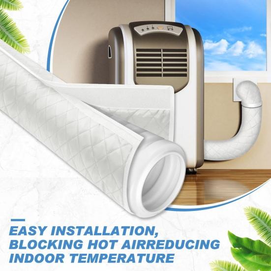 Комплект изоляционных чехлов для кондиционера Универсальный Легко устанавливаемый Изоляционная муфта для шланга портативного кондиционера Чехол-обертка для шланга кондиционера