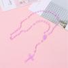 Glowing Plastic Jewelry Necklace Religious Cross Luminous