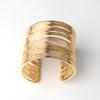 1PC Ethnic Indian Gold Color Open Cuff Bracelets Bangle For Womens Men Vintage Multilayer Hollow Out Bracelet Hand Jewelry B5