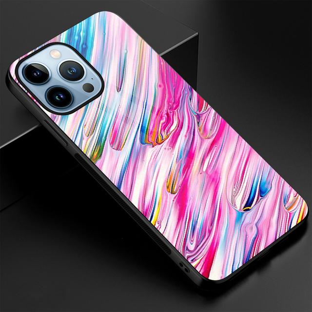 Эстетический чехол для телефона с граффити для Iphone 14 13 11 12 Pro Max Mini Xs Xr X 7 8 6s Plus Se 2022, чехол из закаленного стекла, бампер Fundas