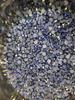Zk Eco-Friendly High-quality Light Sapphire Color Gold-plated Hot Fix Glass Rhinestones 12 Facets Flat Back Clothing Accessories