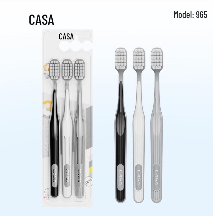 Набор зубных щеток Beno Soft & Fine Bristle для ухода за деснами, широкая головка, 3 шт., бесплатная доставка