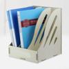 Creative wooden desktop book storage A4 vertical file data frame frame book shelf multi-layer data shelf
