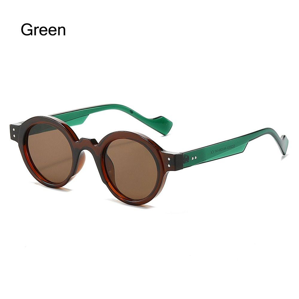 Clear Lens Round Sunglasses Double Color Y2K Glasses Trending Retro Sun Glasses for Women & Men