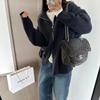 Двойная молния с отворотом толстый модный ленивый свитер осень и зима новый свободный трикотаж больших размеров для женщин