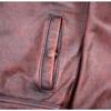 Chinese Size Vintage Genuine Leather Jacket Men Real Cowhide Suit Jacket Bomber Jacket