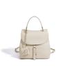 Multifunctional backpack leather large capacity British style backpack schoolbag commuting simple single shoulder crossbody