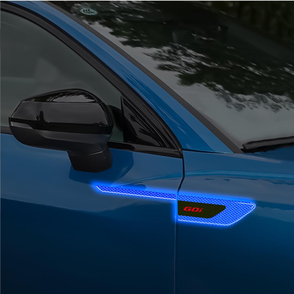 Car Stying Auto Door Safety Warning Fluorescent Reflective Mark Decal Sticker For Hyundai Tucson Solaris i20 i30 ix20 ix25 ix35 MM15