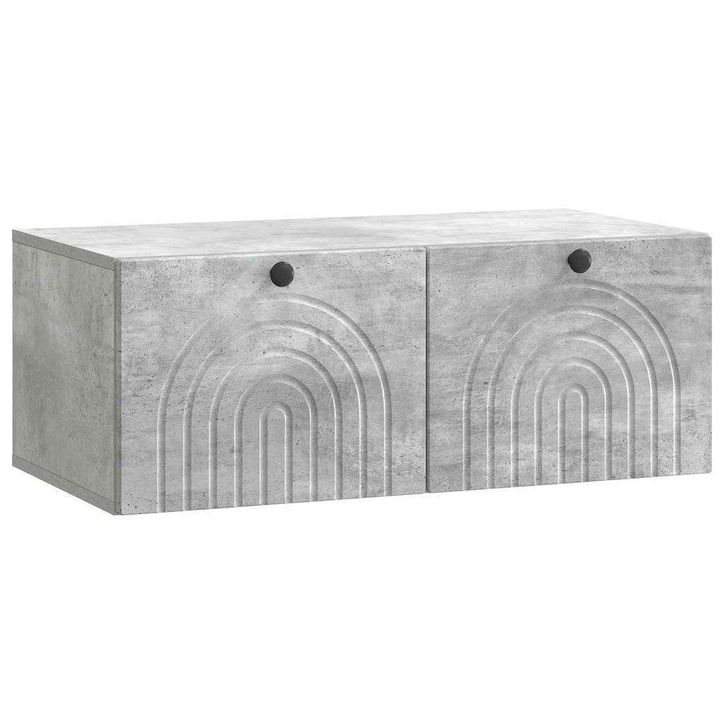 Wall Mounted TV Cabinet Concrete Grey 78.5 x 41 x 30 cm