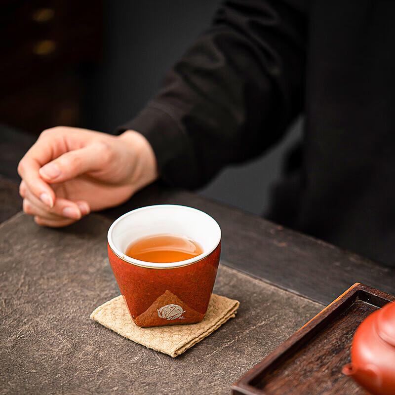 Su's Ceramic Tianmu Double-Layer Master Teacup