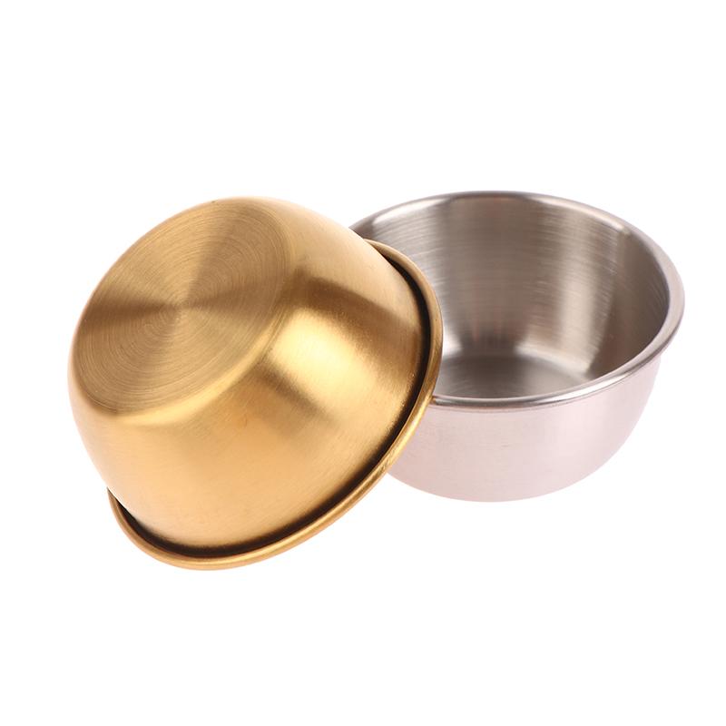 Небольшая тарелка для приправ из нержавеющей стали 304, кухонная чаша для соуса, миска для кетчупа, тарелки для закусок, суши, уксус, соевый соус, блюдце