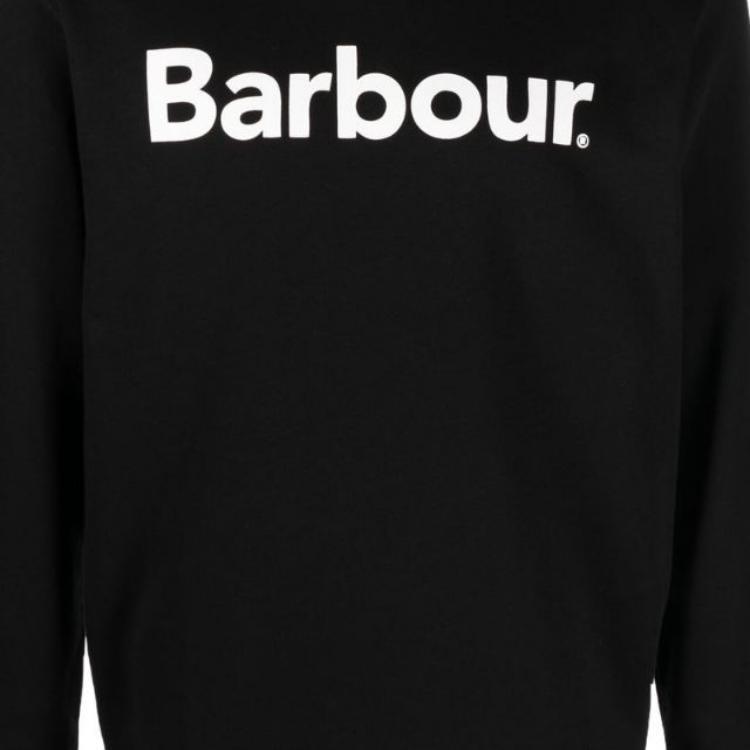 Barbour Ss23 Logo Print Crew Neck Knitted Sweater Men sweater MOL0419BK31