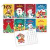 Fun Coloring Pages for Christmas Parties 8PCS Themed Book, Educational Activities Thickened Paper Winter Holiday Gift Boys And Girls Craft Supplies,