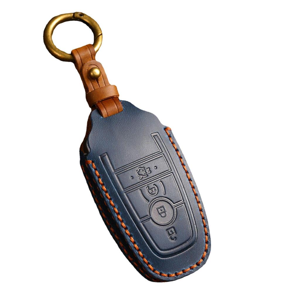 Чехол для ключа Ford Explorer, Mondeo, Focus, Kuga, Ruijie, Lincoln Aviator с пряжкой