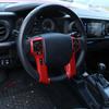Для Toyota Tacoma 2016- ABS Красный Автомобильный Механизм Приборная Панель Рулевое Колесо Центр Управления Крышка Отделка Наклейка Автомобиль
