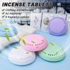 3/6/9/12 PCS Solid Deodorizing Tablets Adhesive Air Freshener Indoor Circular Aromatherapy Box