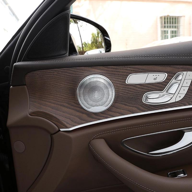 4 шт. для Mercedes Benz GLC X253 E Class W213 C Class W205, внутренняя дверь автомобиля, аудиодинамик, дверной громкоговоритель, накладка, наклейка