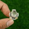 Натуральный Лунный камень Уникальное Кольцо-заявление для жены Июнь Ювелирное изделие Размер 6 Стерлинговое серебро