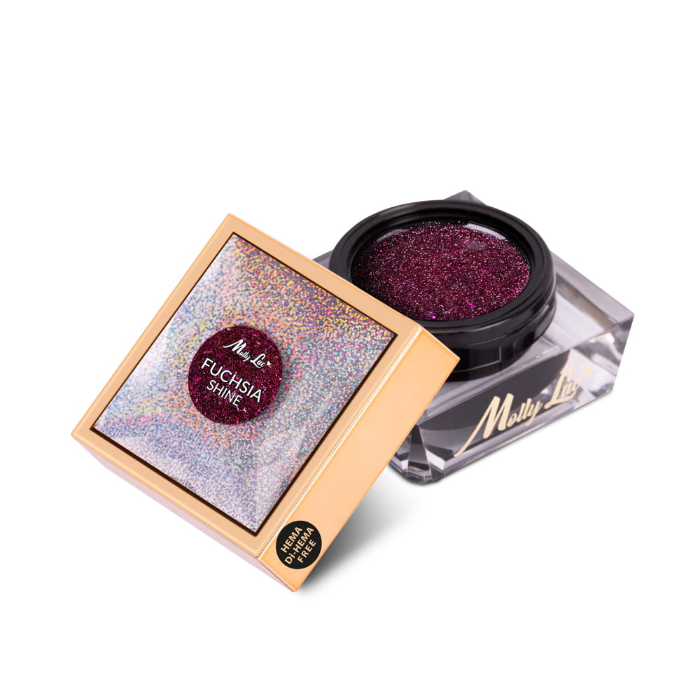 Żel Do Paznokci Shine On You Fuchsia Shine Mollylac Hema/Di-Hema Free 15G