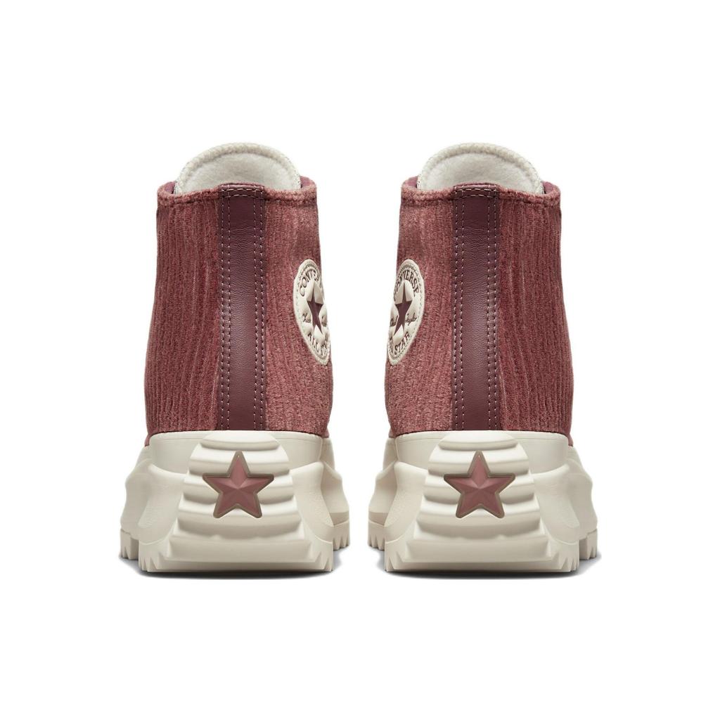 Converse Run Star Hike Трикотажные кроссовки унисекс на платформе с высокими полосками Красный Темно-винный Saddle A03252C