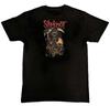 Футболка с графическим принтом Slipknot Fiery Skull, группа хэви-метал