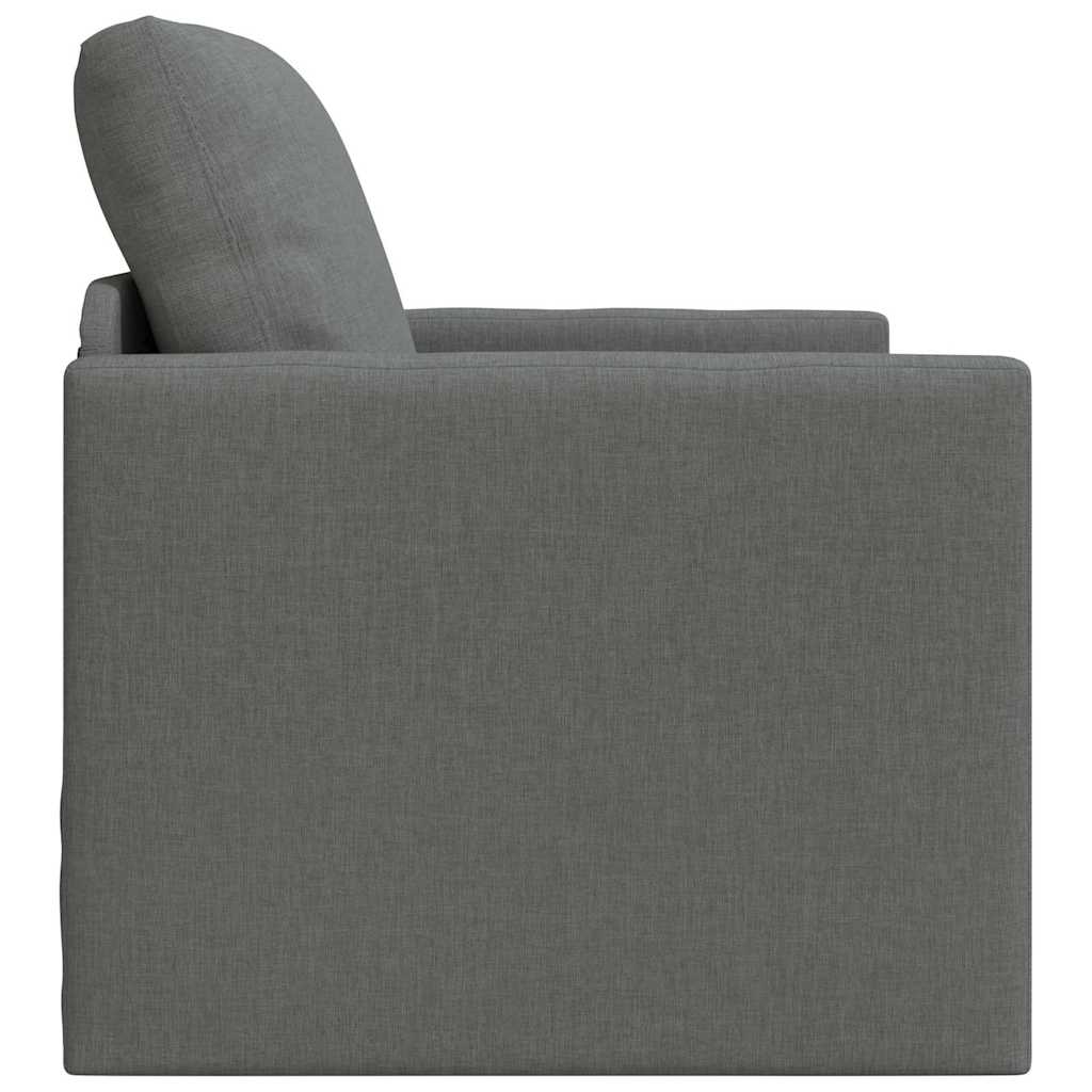 Sleeper Sofa 60 cm Dark Grey Fabric