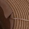 Flat Brim Straw Woven Hat Wide Brim Women's Sun Hat Fashion Sunscreen Bucket Hat  Ladies