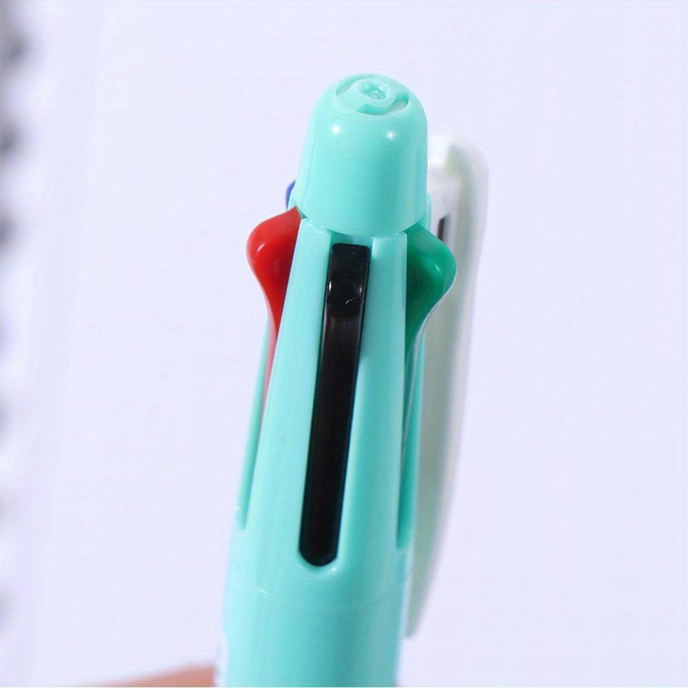 1 шт. 4 цвета шариковая ручка многоцветные шариковые ручки 5 в 1 с клипсой многоцветная выдвижная ручка с карандашом и ластиком мягкая