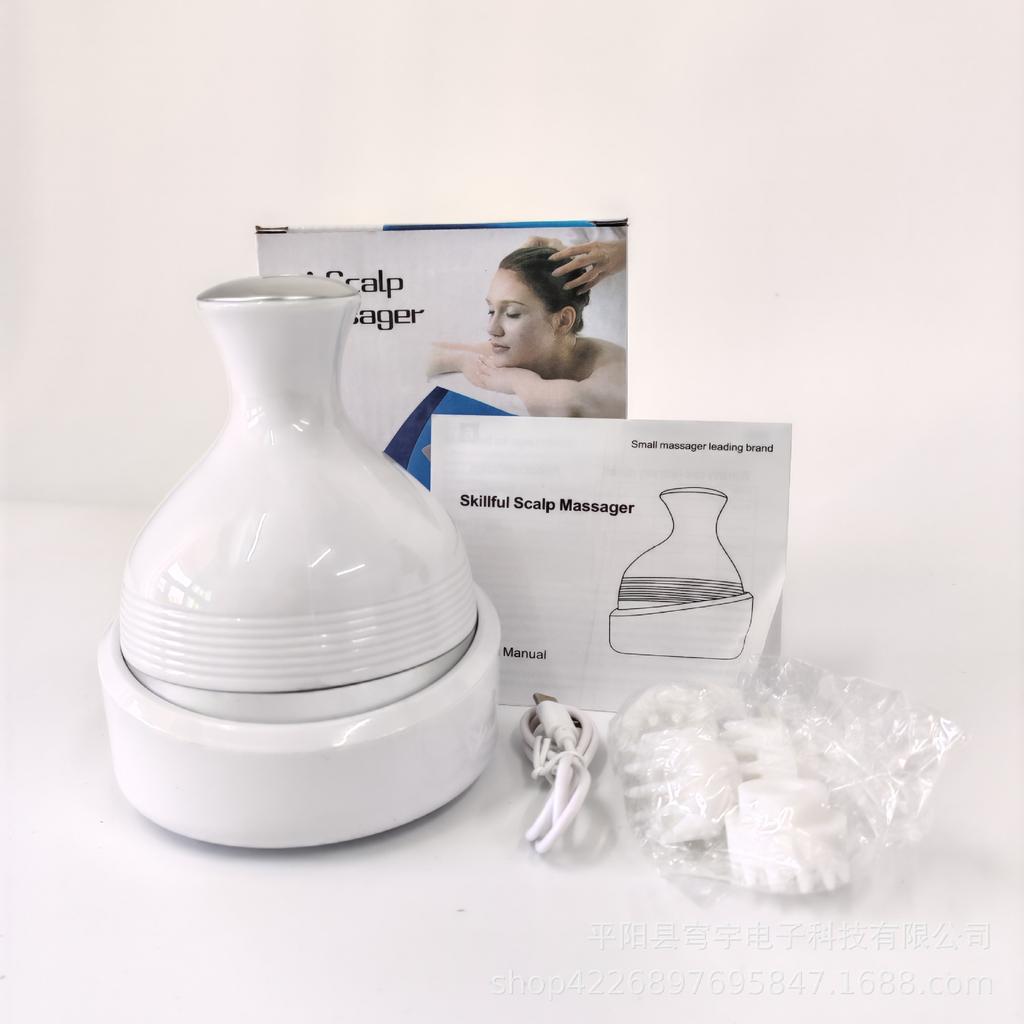 Electric Head Massager, Rechargeable Scalp Vibration, Household Pet Full Body Cat Kneading Health Massager